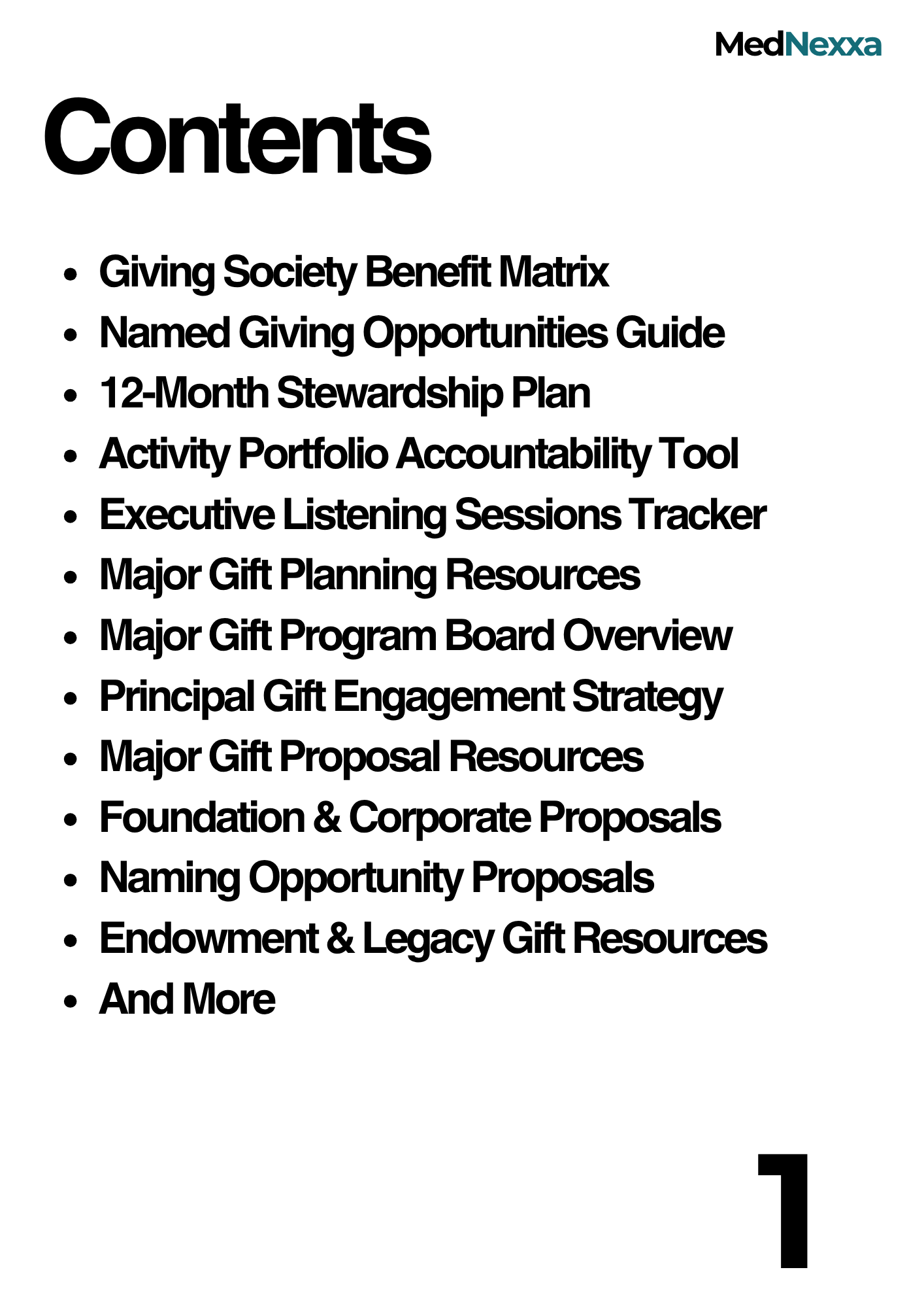 Major & Principal Gifts