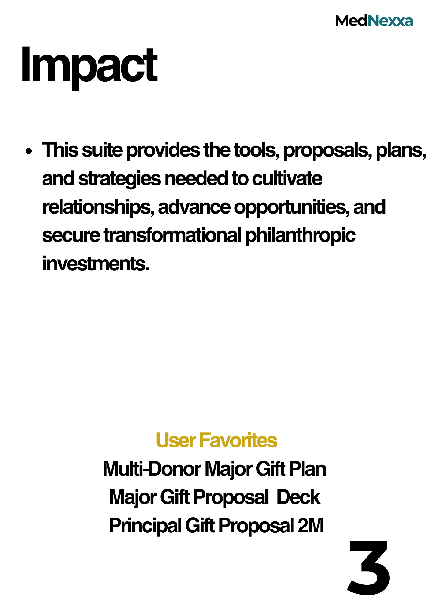 Major & Principal Gifts