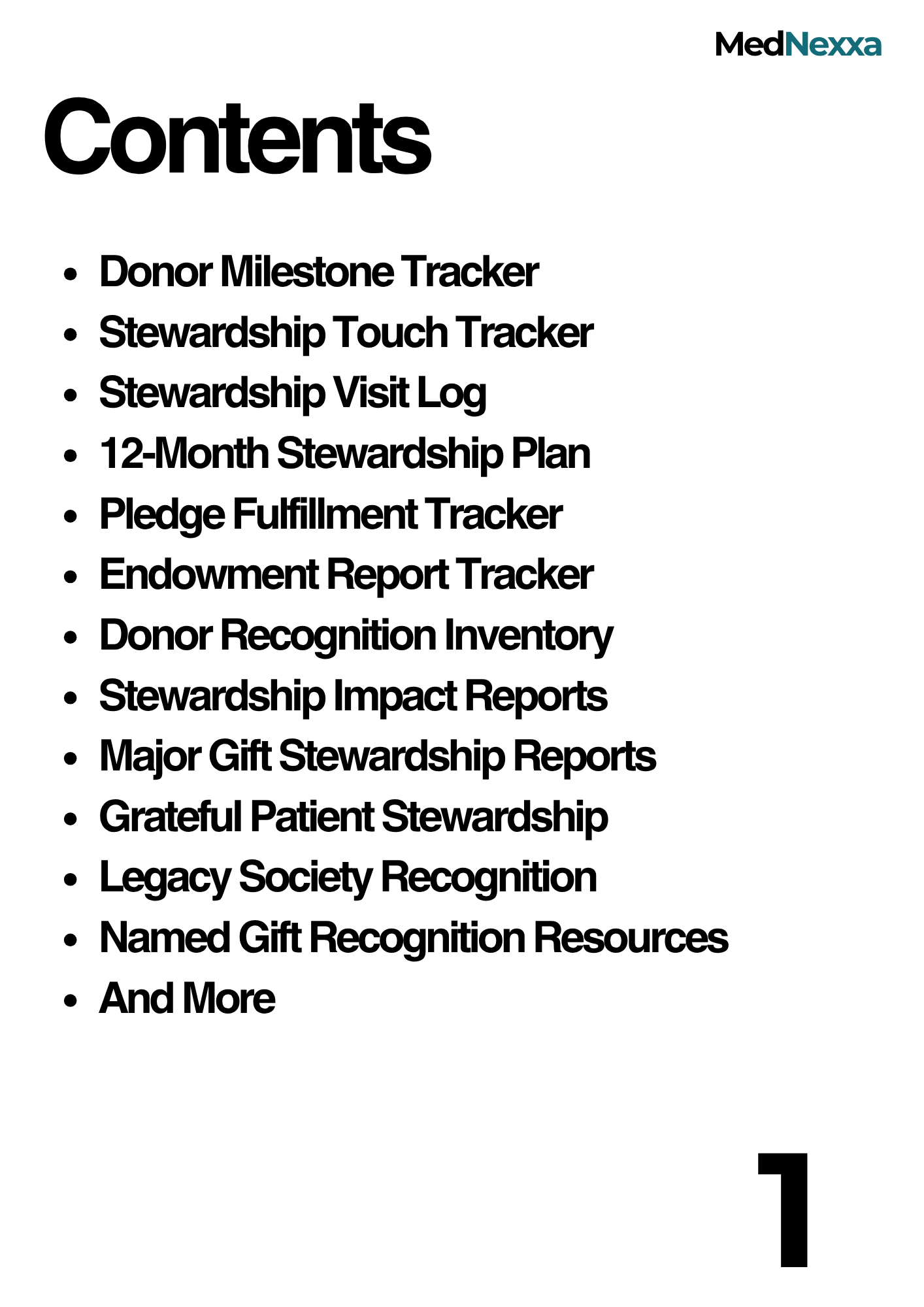 Stewardship & Donor Recognition